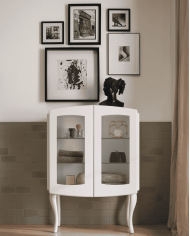 vitrine salle de bain sbordoni | Verre & laqué brillante 80cm