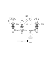 Mélangeur bidet - Sbordoni