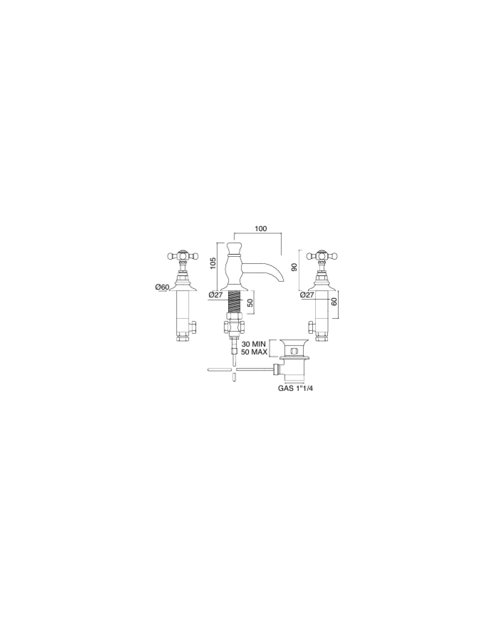 Mélangeur lavabo - Sbordoni