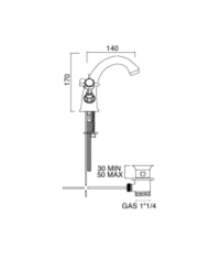 Mélangeur lavabo SBO - Sbordoni
