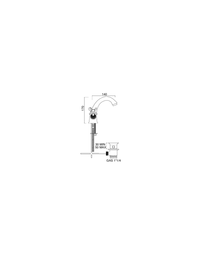 mélangeur lavabo Sbordoni | Robinetterie italienne vintage