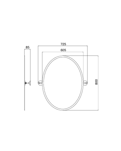 Miroir basculant - Sbordoni