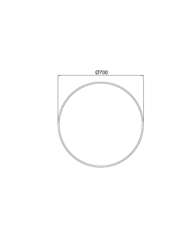 miroir rond sbordoni | Profil laiton 70cm