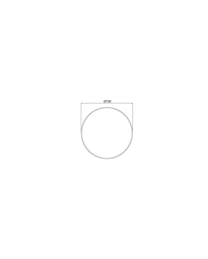 miroir rond sbordoni | Profil laiton 70cm