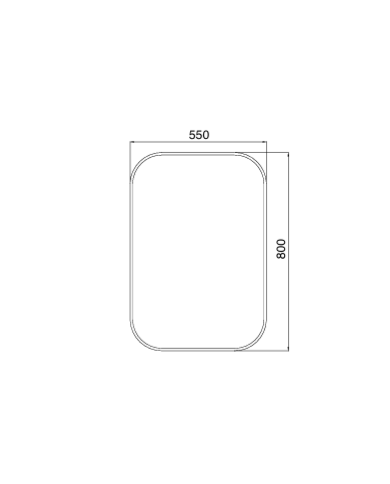 Miroir rectangle - Sbordoni