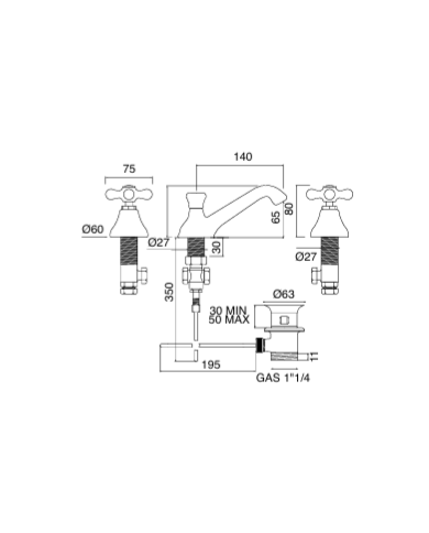 Mélangeur lavabo - Sbordoni