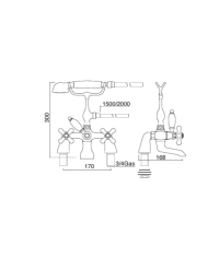 Mélangeur bain/douche poser - Sbordoni