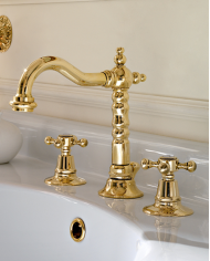 mélangeur lavabo 3 trous sbordoni | 6 finitions artisanales