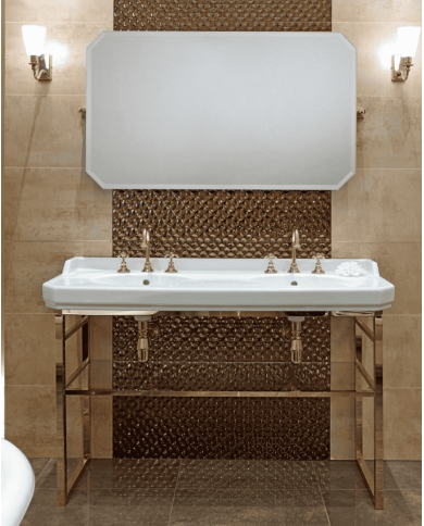 lavabo double sbordoni | Console rétro 135 cm