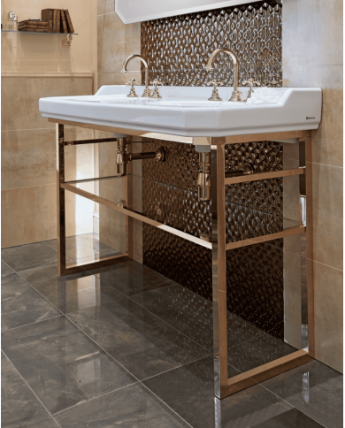 lavabo double sbordoni | Console rétro 135 cm