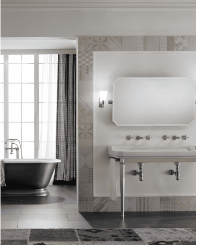lavabo double sbordoni | Console rétro 135 cm
