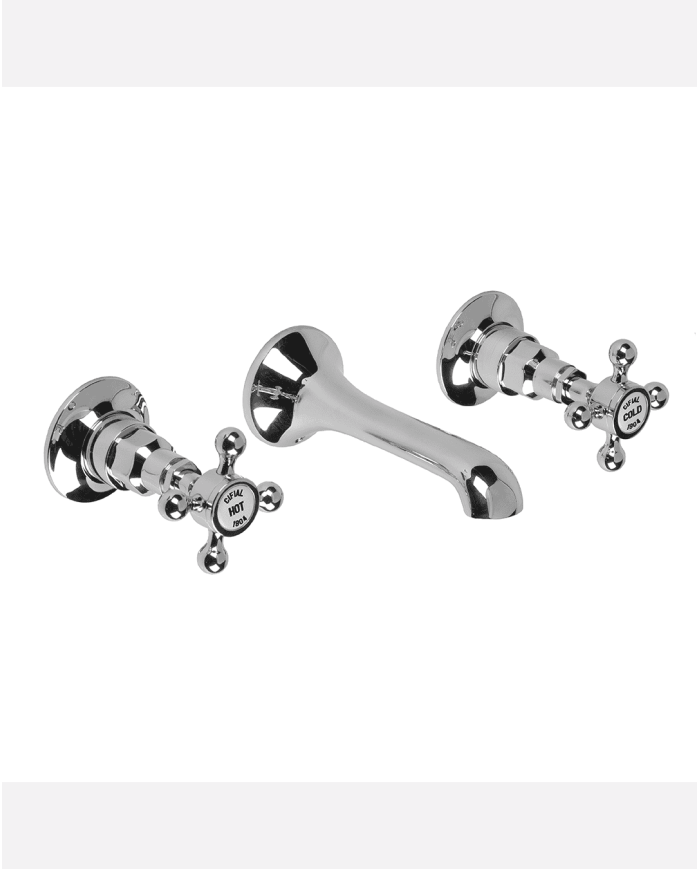 Robinet 3 trous mural Lamport - Cifial