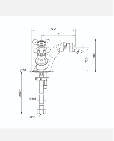 Robinet bidet Lamport - Cifial