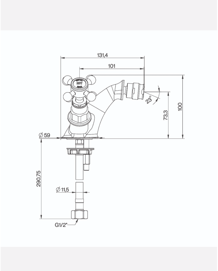 Robinet bidet Lamport - Cifial
