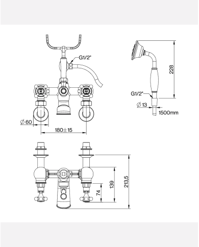 Mitigeur de baignoire Lamport - Cifial