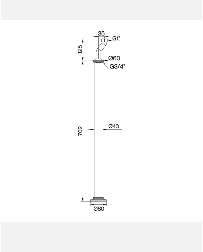 Kit montage au sol bain Lamport - Cifial