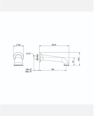 Bec mural Lamport - Cifial