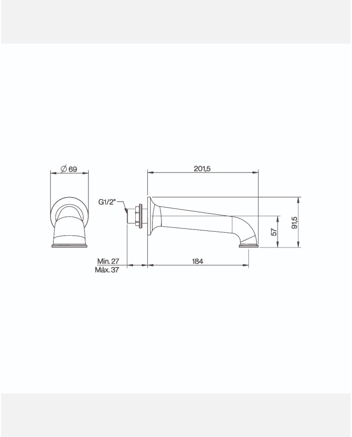 Bec mural Lamport - Cifial
