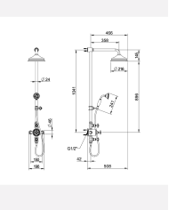 Colonne de douche thermostatique Lamport - Cifial
