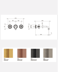 Mitigeur 3 trous lavabo encastré Edwardian - Cifial