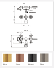 Mitigeur mural douche Edwardian - Cifial