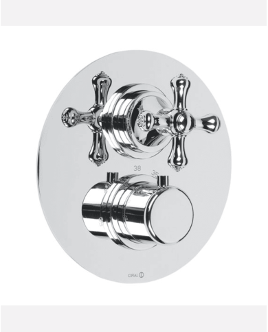 thermostat mural cifial edwardian | 5 finitions rétro