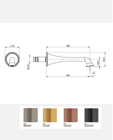 Bec mural Edwardian - Cifial