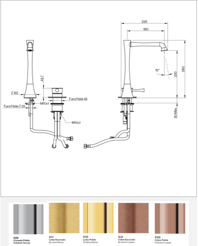 mélangeur lavabo cifial | L-Spout haut design