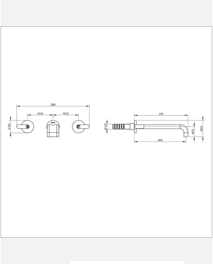 Mélangeur lavabo encastré 3 trous M3 - Cifial