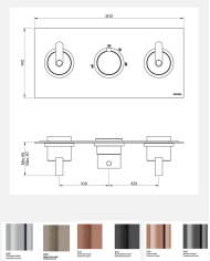 mélangeur thermostatique cifial | M3 encastrable sol