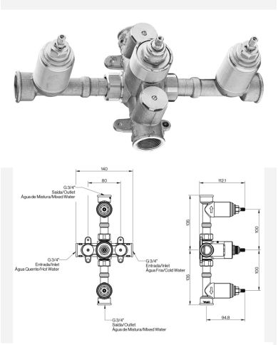 Mélangeur thermostatique M3 - Cifial