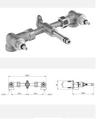 Mitigeur lavabo encastré 3 trous TX300 - Cifial