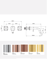 Mitigeur lavabo encastré 3 trous TX300 - Cifial