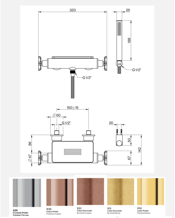 Mitigeur douche encastré TX300 - Cifial