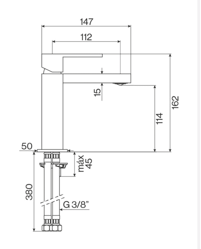Mélangeur lavabo monocommande R90 - Cifial
