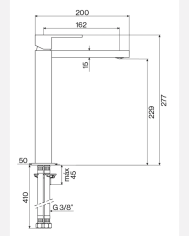 Mélangeur lavabo haut monocommande R90 - Cifial