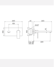 Mélangeur lavabo encastré R9 - Cifial