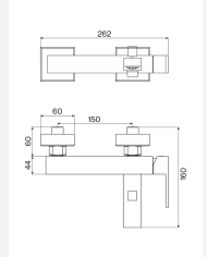 Mélangeur baignoire douche R90 - Cifial