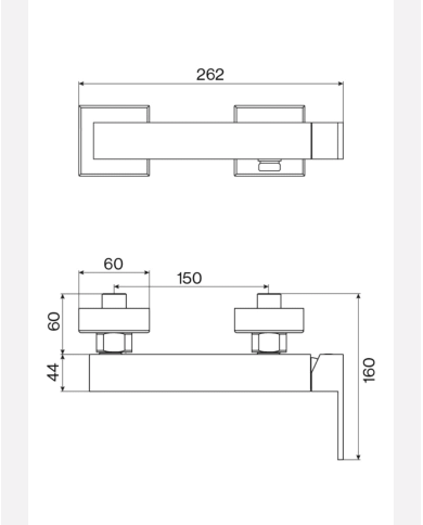 Mélangeur douche R90 - Cifial