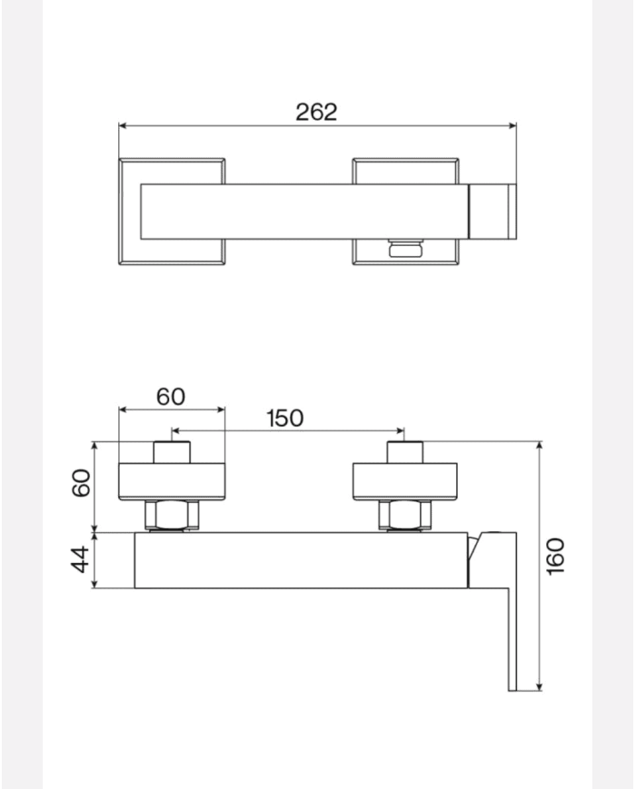 Mélangeur douche R90 - Cifial