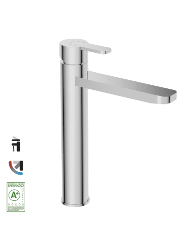 mélangeur lavabo cifial | Lounge haut rétro chrome or