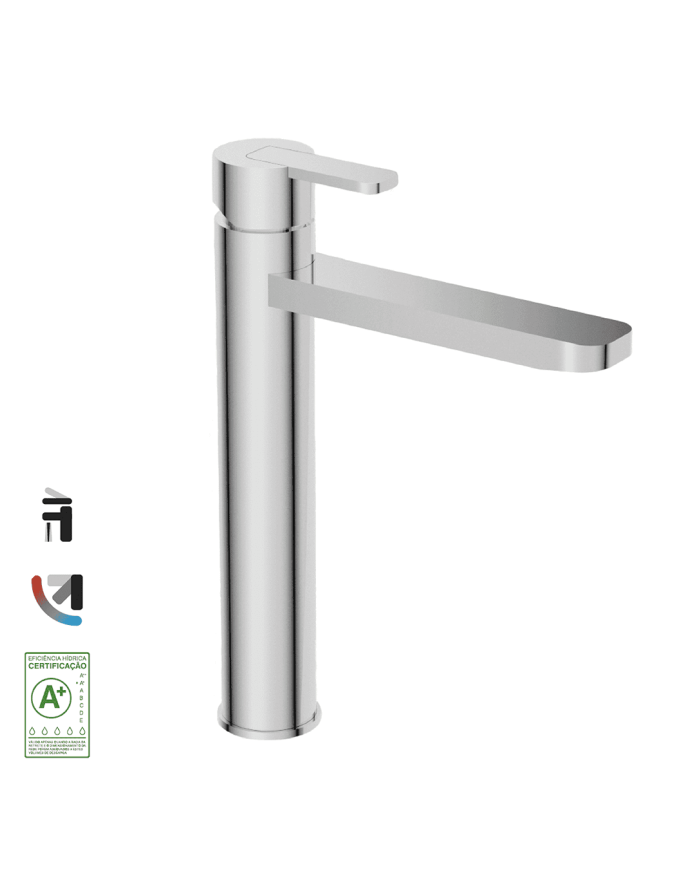 mélangeur lavabo cifial | Lounge haut rétro chrome or