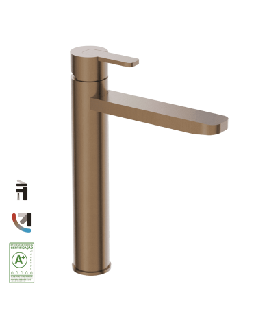 mélangeur lavabo cifial | Lounge haut rétro chrome or