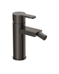 Mélangeur lavabo noir mat Cifial Lounge, design cylindrique avec bec orientable, finition élégante.