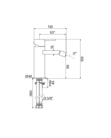 Mélangeur lavabo à poser Lounge - Cifial