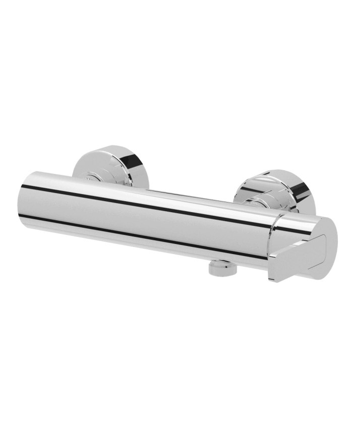 Mélangeur douche encastré Lounge Cifial, finition chromée, design cylindrique élégant.