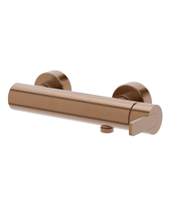 Mélangeur douche encastré Lounge de Cifial en cuivre brossé, design cylindrique élégant