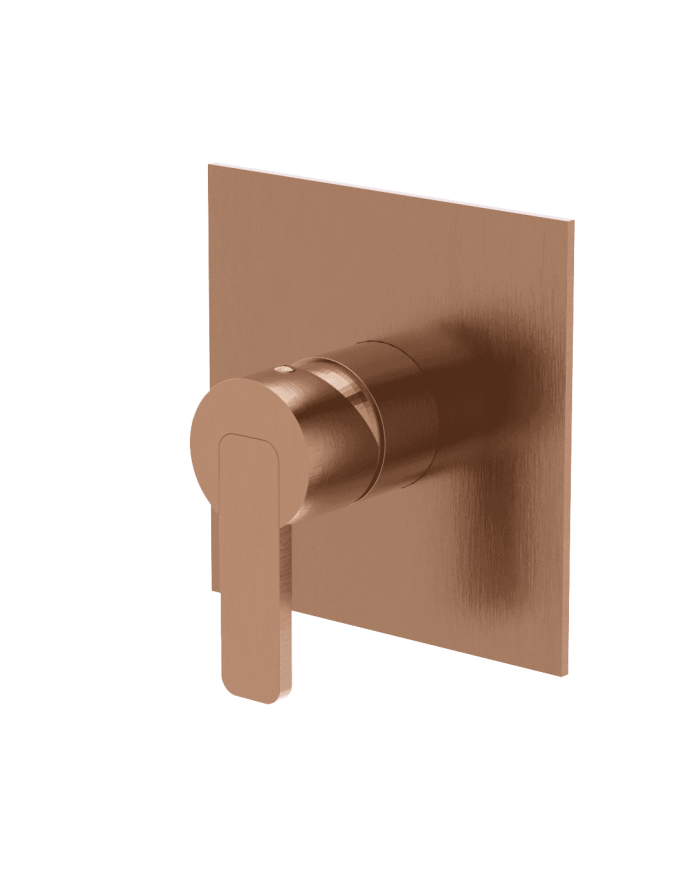 Mitigeur douche Lounge Cifial en finition cuivrée, design moderne et élégant avec poignée carrée