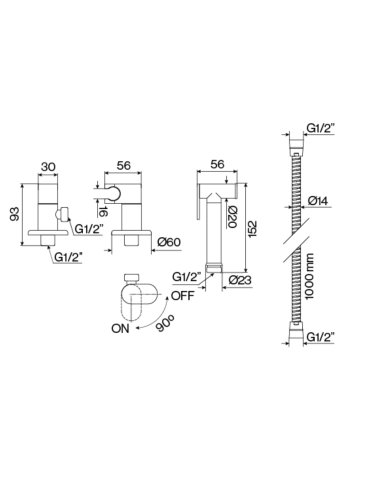 Douchette WC Lounge - Cifial