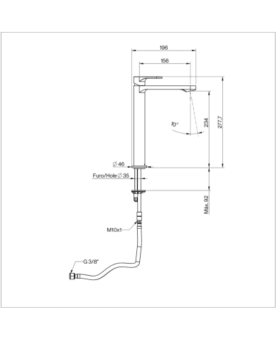Mitigeur haut Techno 251 - Cifial